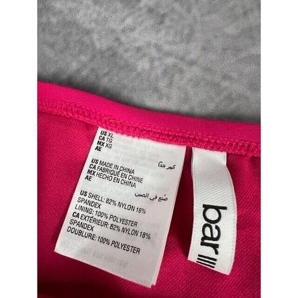 Bar III Shirred High-Rise Bikini Bottoms Ruby Size XL 2044 - Picture 3 of 5